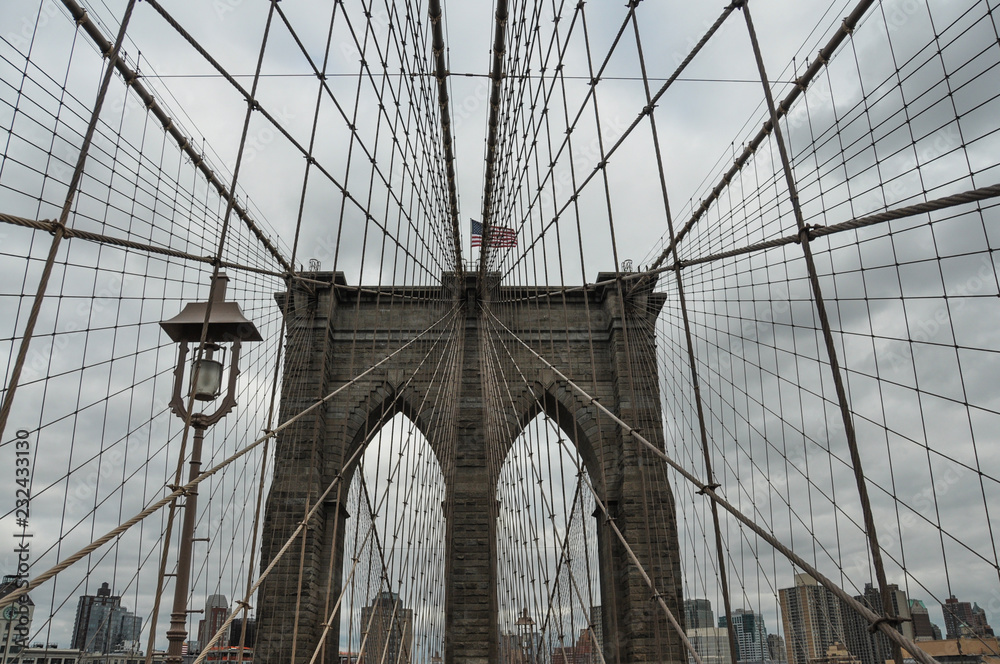 Obraz premium Most Brookliński w Nowym Jorku