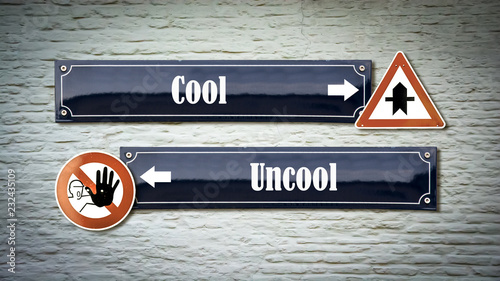 Vászonkép Schild 405 - Cool