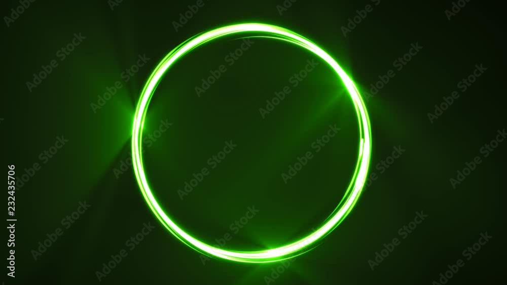 Abstract Light Stroke Circle Animation/Animation of an abstract bright and shining light strokes following circular ring motion path Abstract Light Stroke Circle Animation/Animation of an abstract bright and shining light strokes following circular ring motion path