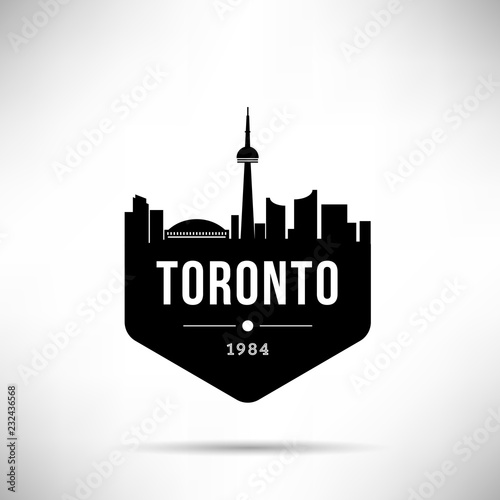 Toronto City Modern Skyline Vector Template