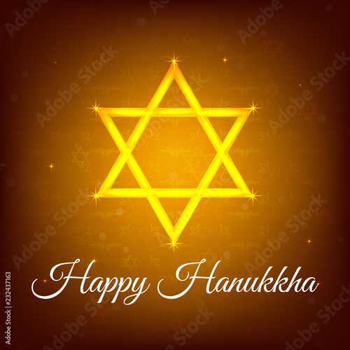 Jewish holiday Hanukkah background.. Vector Illustration.