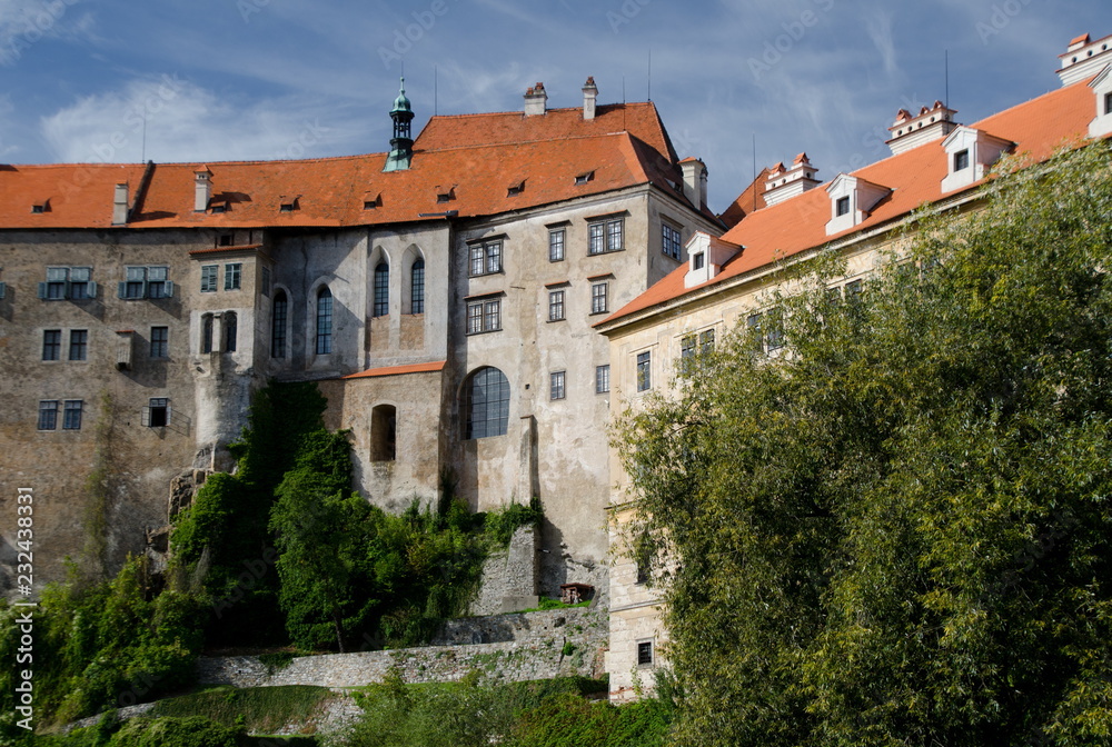 View of Krumlov castle