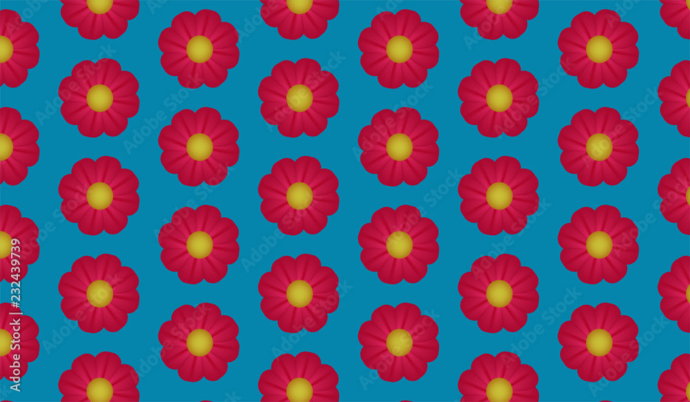 Flowers pattern. Vector illustration