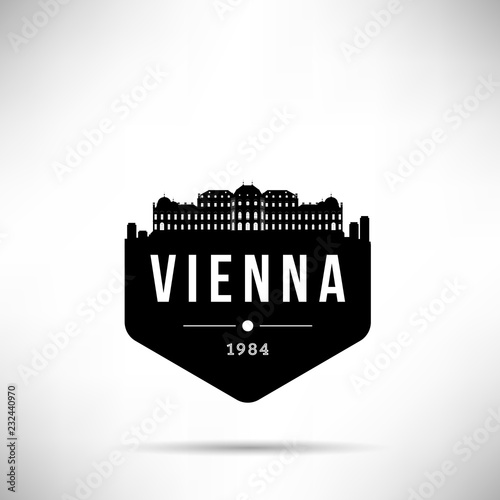 Canvas Print Vienna Modern Skyline Vector Template