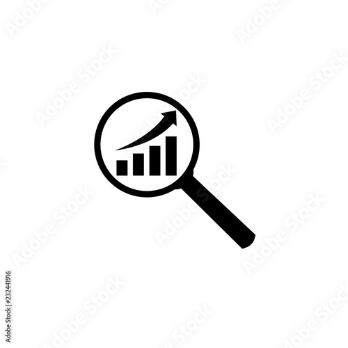 Analytics icon, the logo on a white background