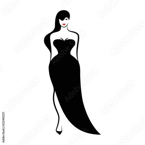 woman in the ball gown silhouette