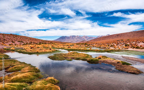 Lagoon landscape in Bolivia