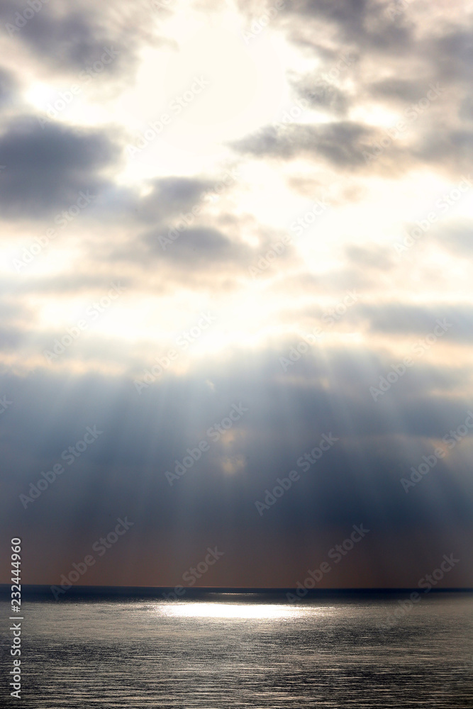 rays through the clouds