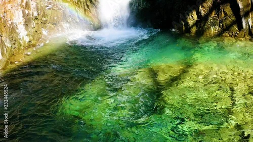 岐阜県　高樽の滝　紅葉 2018 空撮　ドローン