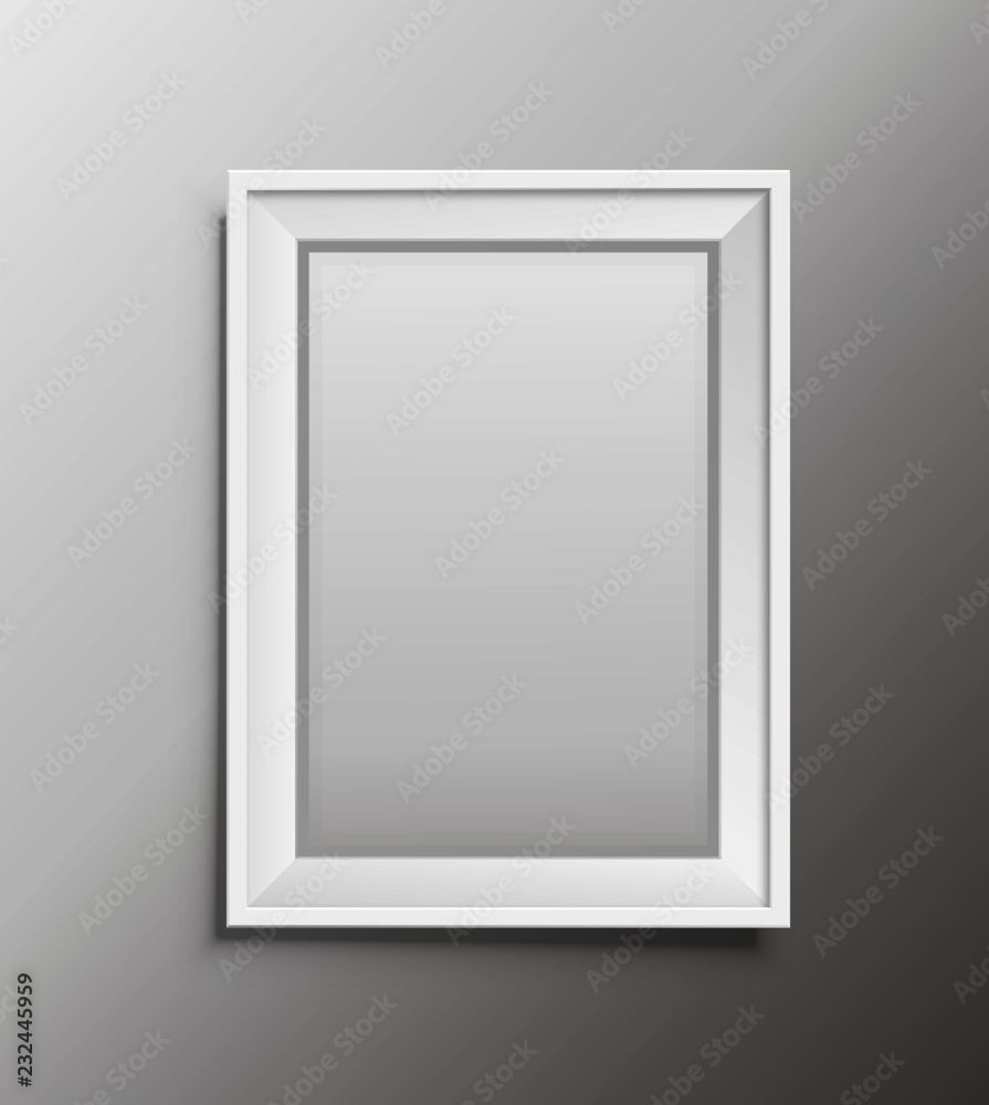 Vector illustration of realistic frame. Vector illustration of realistic frame.