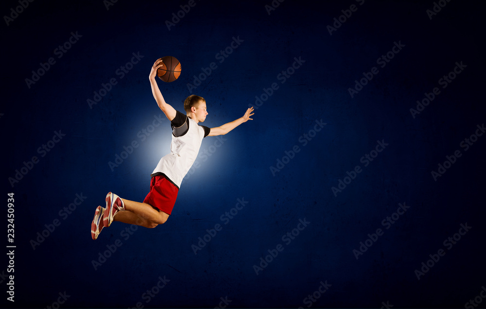 Basketball Player on Fire