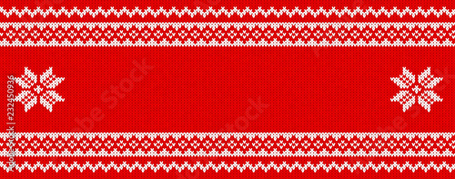 red and white knitted background