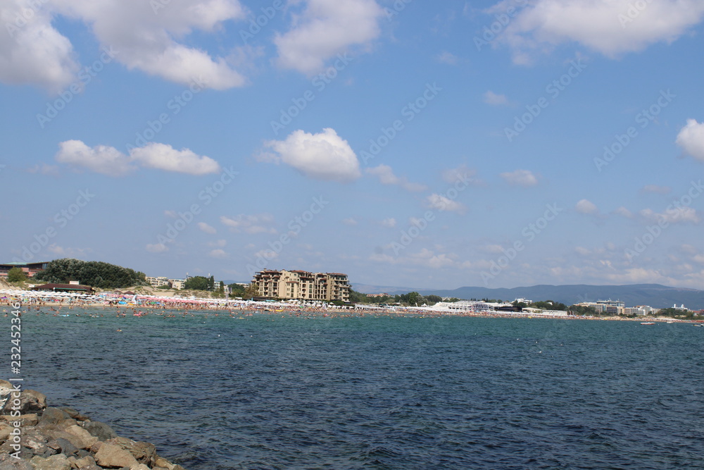 Bulgaria photo of the beautiful coastal area of Sunny Beach near Nesebar