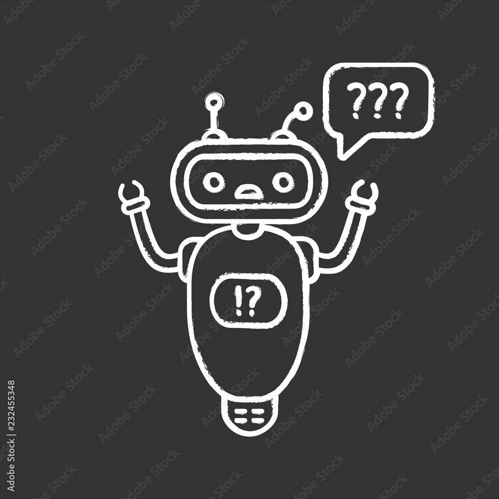 Help chatbot chalk icon Help chatbot chalk icon
