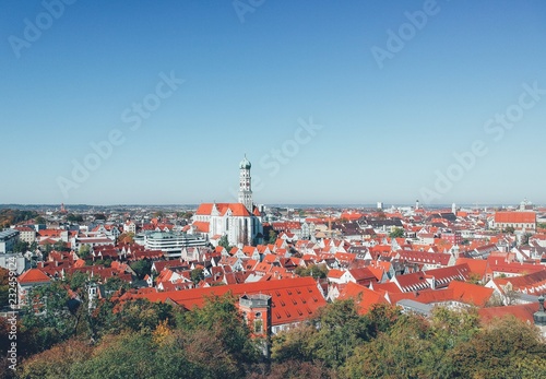 Augsburg aerial cityscape photo