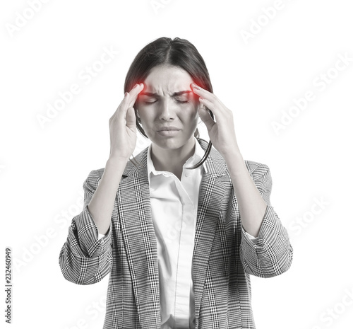 Beautiful stressed business...