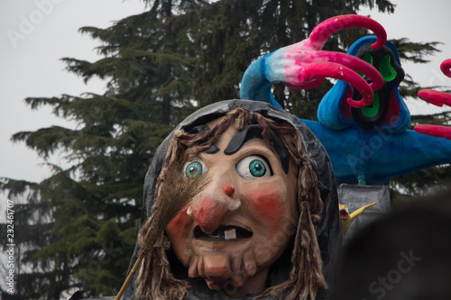Closeup of Carnival statue