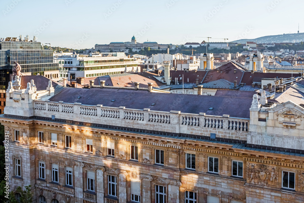 Roofs in Budapest, Hungary