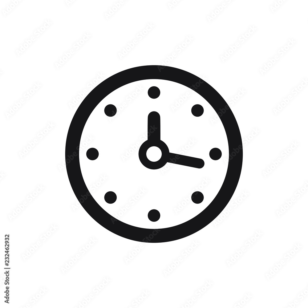 Clock icon, time icon vector Clock icon, time icon vector