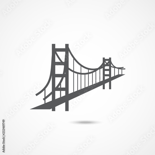 Fototapeta Golden Gate Bridge Icon
