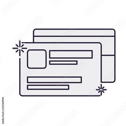 credit card isolated icon