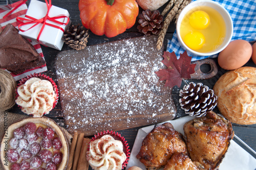 Thanksgiving meal background