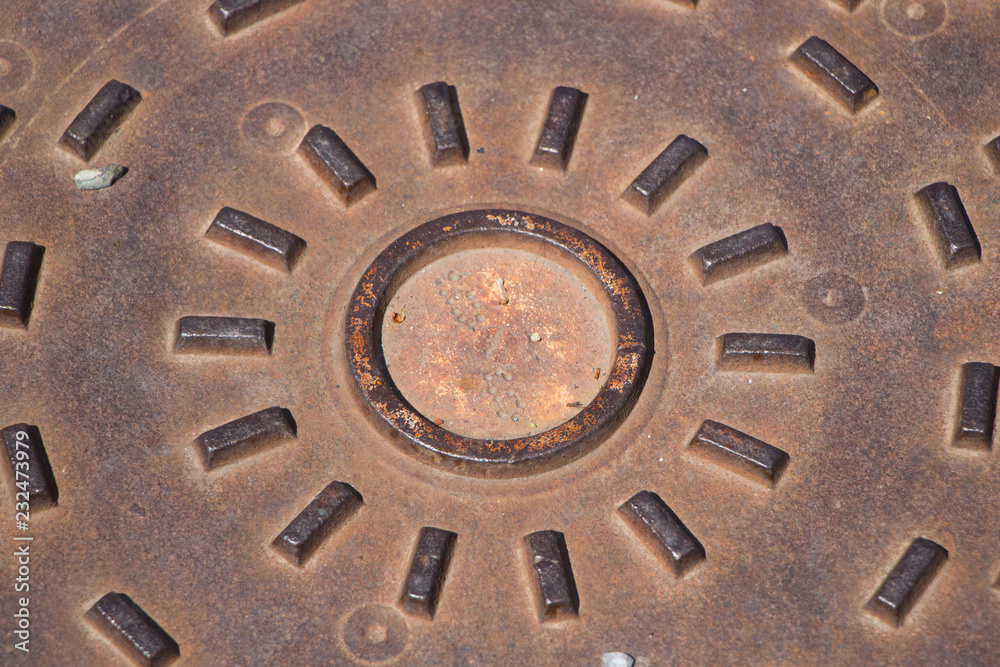 metal manhole cover