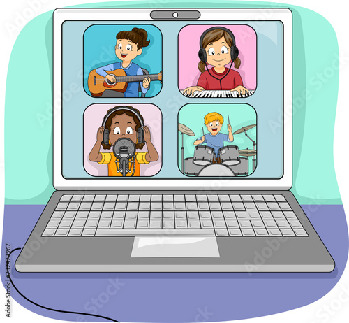 Kids Online Jamming Laptop ...