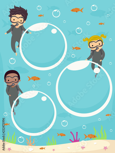 Stickman Kids Bubbles Under...