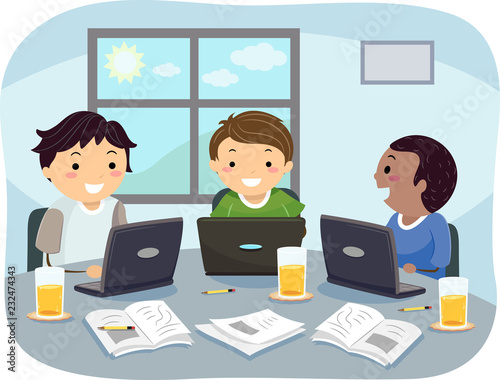 Stickman Teens Guys Group S...