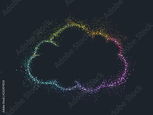 Pointillism Cloud Rainbow I...