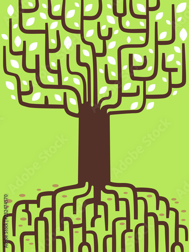Tree Genealogy Roots Branches Illustration