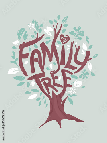 Tree Family Illustration