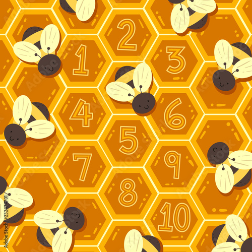 Spring Bee Hive Numbers Ill...