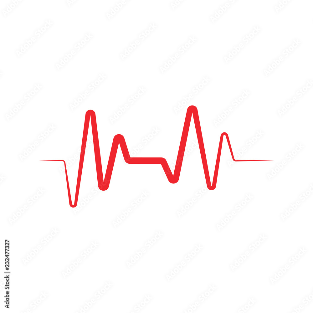 Heart beat ekg graphic design template vector illustration Heart beat ekg graphic design template vector illustration