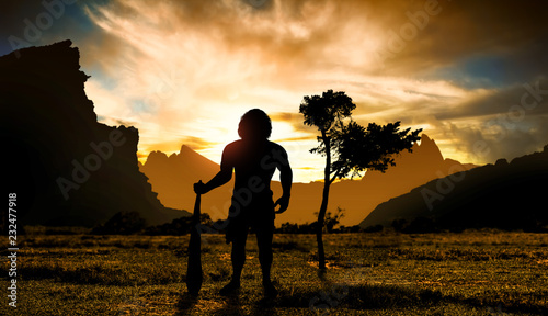 Neanderthal man is a drawing