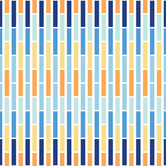 Deken met foto Jaren 50 patronen Colorful Mosaics Tiles Vector Seamless Pattern. Whimsical Summer Pool Geo. Abstract Mid-Century Background  © Anna Putina