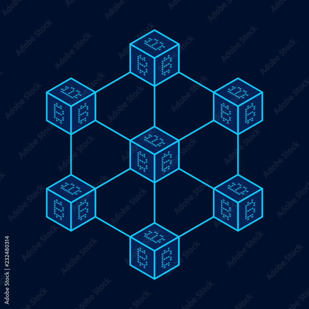 Cryptocurrency vector concept illustration.