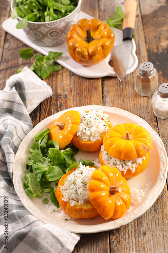 pumpkin filling with rice