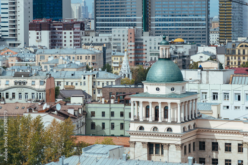 Photography view of the city moscow