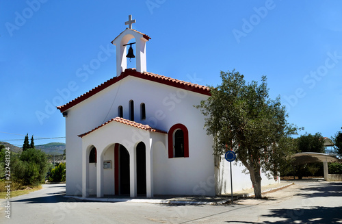 the traditional church of Saint Andrew at Eretria Euboea Greece