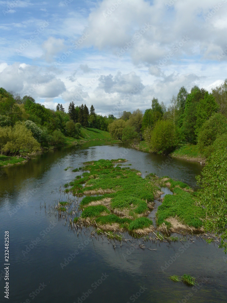 Fototapeta premium Protva river in Moscow region