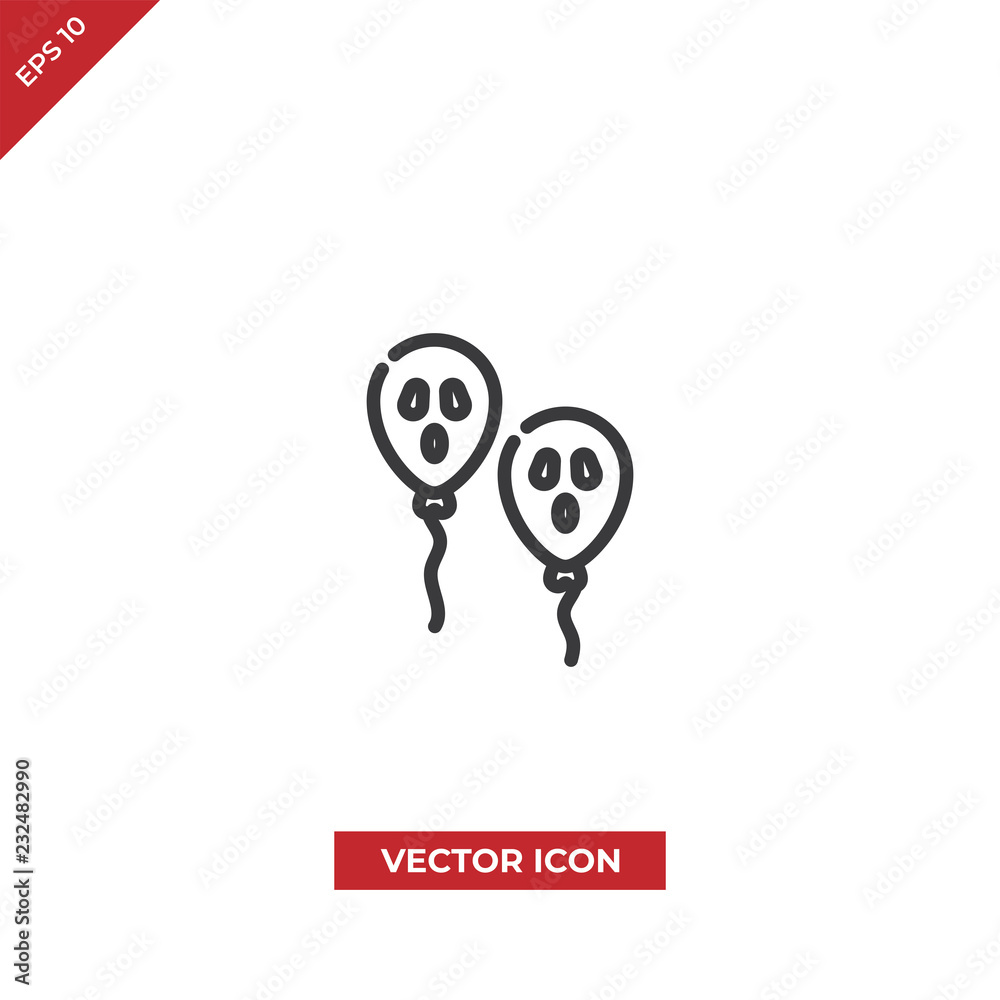 Balloon vector icon