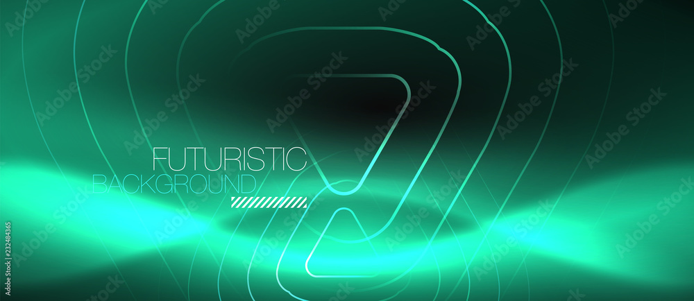 Dark black abstract background with neon colors and lines Dark black abstract background with neon colors and lines