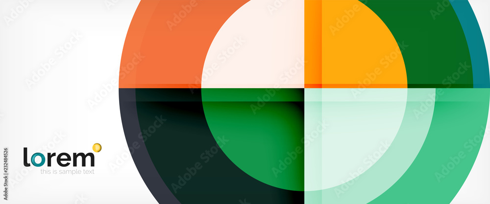 Circle abstract background, geometric modern design template Circle abstract background, geometric modern design template