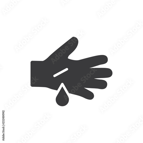 Hand cut vector icon