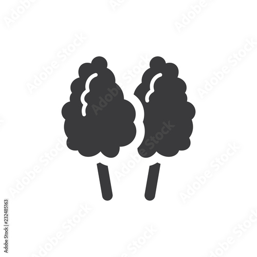 Candy floss vector icon