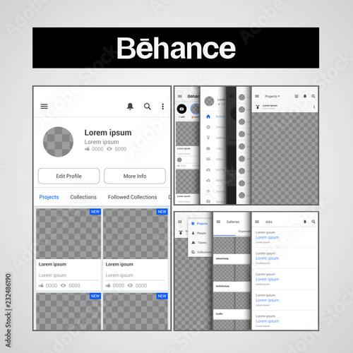 Template Behance UX