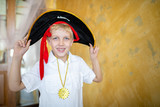 Boy pirate black hat