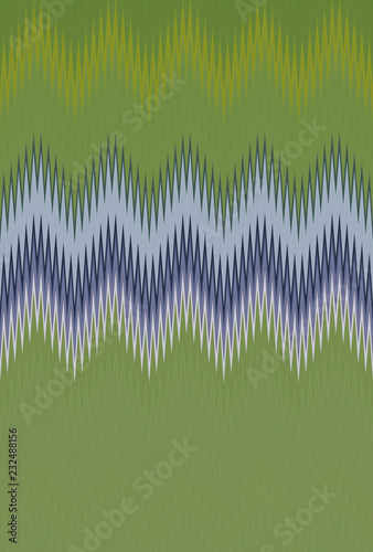 Chevron zigzag wave pattern olive green yellow abstract art background  bronze  dusky  swarthy  color trends